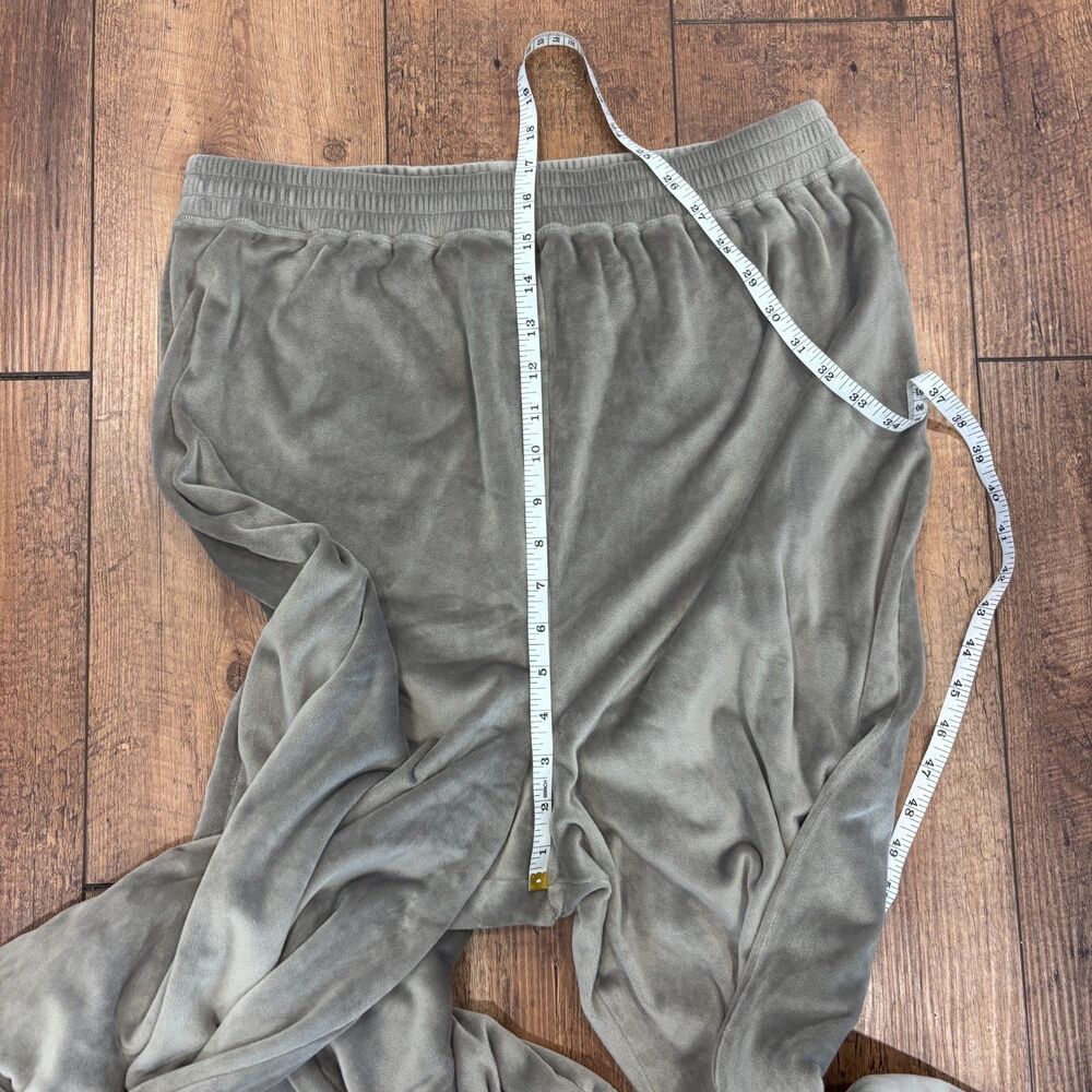 SKIMS Maternity Velour Wide Leg Lounge Pants Gray Soft Cozy Pregnant Women Large - Picture 6 of 8